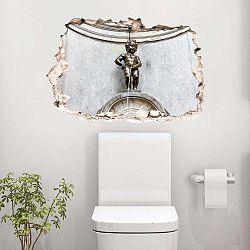 3D samolepka na zeď Ambiance Manneken Pis of Bruxelles