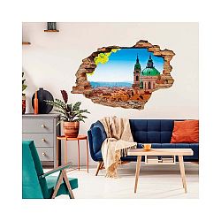 3D samolepka na zeď Ambiance Praha Malostranské náměstí, 90 x 60 cm