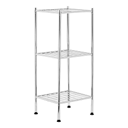 3patrový úložný vozík s policemi Premier Housewares Chrome