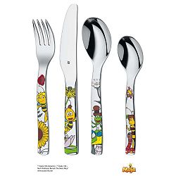 4dílná sada dětských nerezových příborů WMF Cromargan® Včelka Mája