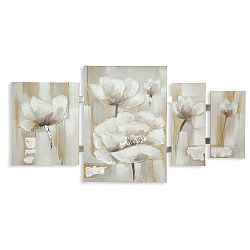 4dílný ručně malovaný obraz Mauro Ferretti Rosetta, 140 x 70 cm