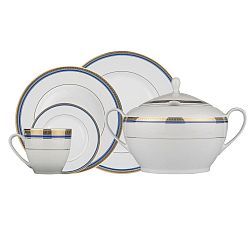 59dílná sada porcelánového nádobí Kutahya Blueline