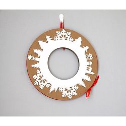 Adventní věnec s červenou stuhou Unlimited Design for kids