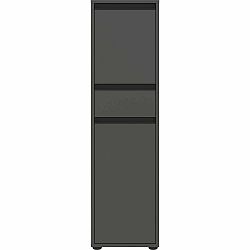 Antracitová vysoká úzká koupelnová skříňka 33x121 cm Lemont – Germania