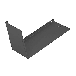 Antracitově šedá kovová nástěnná polička Mi piace molto Boomerang Sx