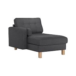 Antracitově šedá lenoška Stella Cadente Maison Lagoa, levá strana