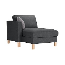 Antracitově šedá lenoška Stella Cadente Maison Maison Canoa, levá strana