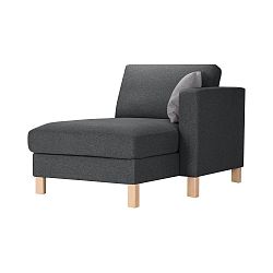 Antracitově šedá lenoška Stella Cadente Maison Maison Canoa, pravá strana