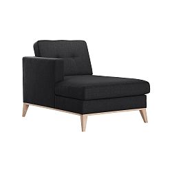 Antracitově šedá lenoška Stella Cadente Maison Recipe, levá strana