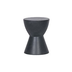 Antracitově šedá stolička vhodná i do exteriéru WOOOD Dover, ø 35 cm