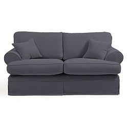 Antracitově šedá třímístná pohovka Max Winzer Hermine