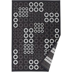 Antracitově šedý vzorovaný oboustranný koberec Narma Kupa, 140  x  200 cm