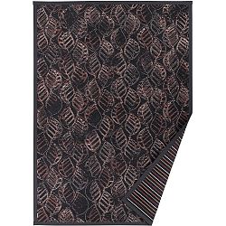 Antracitově šedý vzorovaný oboustranný koberec Narma Niidu, 140  x  200 cm