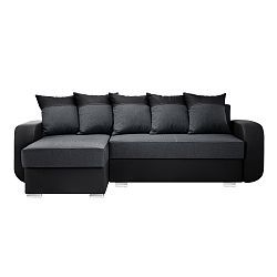 Antracitovo-černá sedačka Interieur De Famille Paris Destin, levý roh