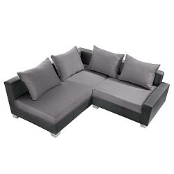 Antracitovo-šedá sedačka Interieur De Famille Paris Aventure, levý roh