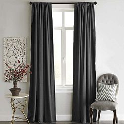 Antracitový závěs Home De Bleu Blackout Curtain, 140 x 240 cm