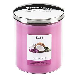 Aroma svíčka s vůní tropického ovoce Copenhagen Candles Tropical Island, doba hoření 70 hodin