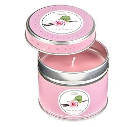 Aroma svíčka v plechovce Copenhagen Candles  Rose & Vanilla, doba hoření 32 hodin