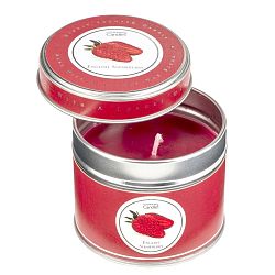 Aroma svíčka v plechovce s vůní jahod Copenhagen Candles, doba hoření 32 hodin