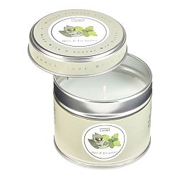 Aroma svíčka v plechovce s vůní máty a eukalyptu Copenhagen Candles  Mint & Eucalyptus, doba hoření 32 hodin