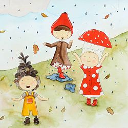 Balení 10 papírových ubrousků PPD Hildegard Puddles