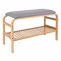 Bambusový botník s lavicí v přírodní barvě Dure – Leitmotiv