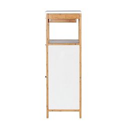 Bambusový koupelnový regál se 2 policemi a úložným prostorem Wenko Finja