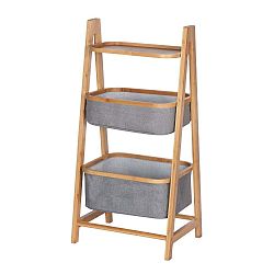 Bambusový koupelnový regál se 2 úložnými košíky Wenko Bahari