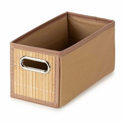 Bambusový úložný box v přírodní barvě 15x31x15 cm – Compactor