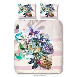 Barevné bavlněné povlečení s potiskem Good Morning Hawaii, 140 x 200 cm