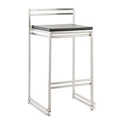 Barová židle s černým sedákem Kokoon Meto, výška sedu 65 cm