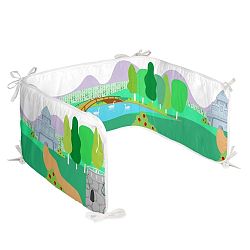 Bavlněná výstelka do postýlky Mr. Fox Beauty and the Beast, 210 x 40 cm