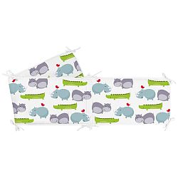 Bavlněná výstelka do postýlky Mr. Fox Hippo, 210 x 40 cm