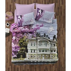 Bavlněné povlečení na dvoulůžko s prostěradlem Gold Case Reghilo, 240 x 260 cm