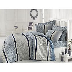 Bavlněné povlečení na dvoulůžko s prostěradlem Rihanna, 200 x 220 cm