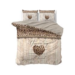 Bavlněné povlečení na dvoulůžko Sleeptime Home is Love, 200 x 220 cm