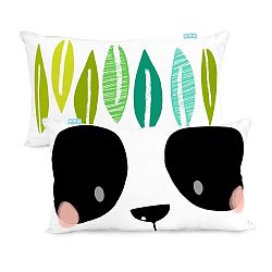 Bavlněný oboustranný povlak na polštář Moshi Moshi Panda Garden, 50 x 30 cm