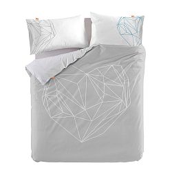 Bavlněný povlak na peřinu Blanc Heart, 200 x 200 cm