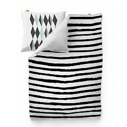 Bavlněný povlak na peřinu Blanc Stripes, 220 x 220 cm