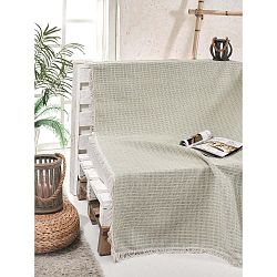 Bavlněný přehoz přes postel Cizgill Mint, 180 x 220 cm