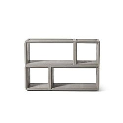 Betonová obdélníková variabilní knihovna Lyon Béton Plus Combo