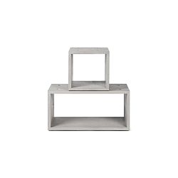 Betonová variabilní 2dílná knihovna Lyon Béton Dice