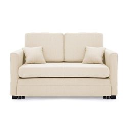 Béžová dvoumístná rozkládací pohovka Vivonita Brent