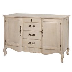 Béžová komoda z březového dřeva Livin Hill Venezia