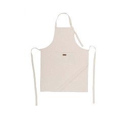 Béžová kuchyňská zástěra s příměsí lnu Tiseco Home Studio