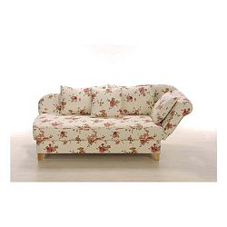 Béžová květinová lenoška Max Winzer Selma, levý roh