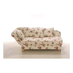 Béžová květinová lenoška Max Winzer Selma, pravý roh