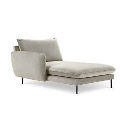 Béžová lenoška s područkou na pravé straně Cosmopolitan Design Vienna