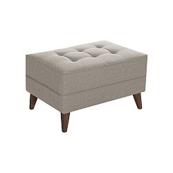 Béžová podnožka s tmavě hnědýma nohama Stella Cadente Maison Atalaia