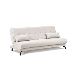 Béžová rozkládací polohovatelná třímístná pohovka Kooko Home Musique